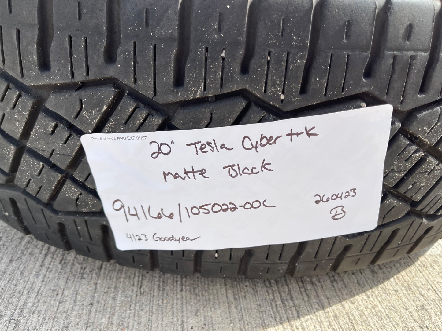 20" Tesla Cyber Truck OEM 95892 wheel rim 2024 2025 2026 2027 Cybertruck