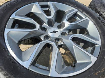 20" Chevy Silverado 1500 Tahoe OEM 5915 5916 wheels rims SET 2026 GOODYEAR