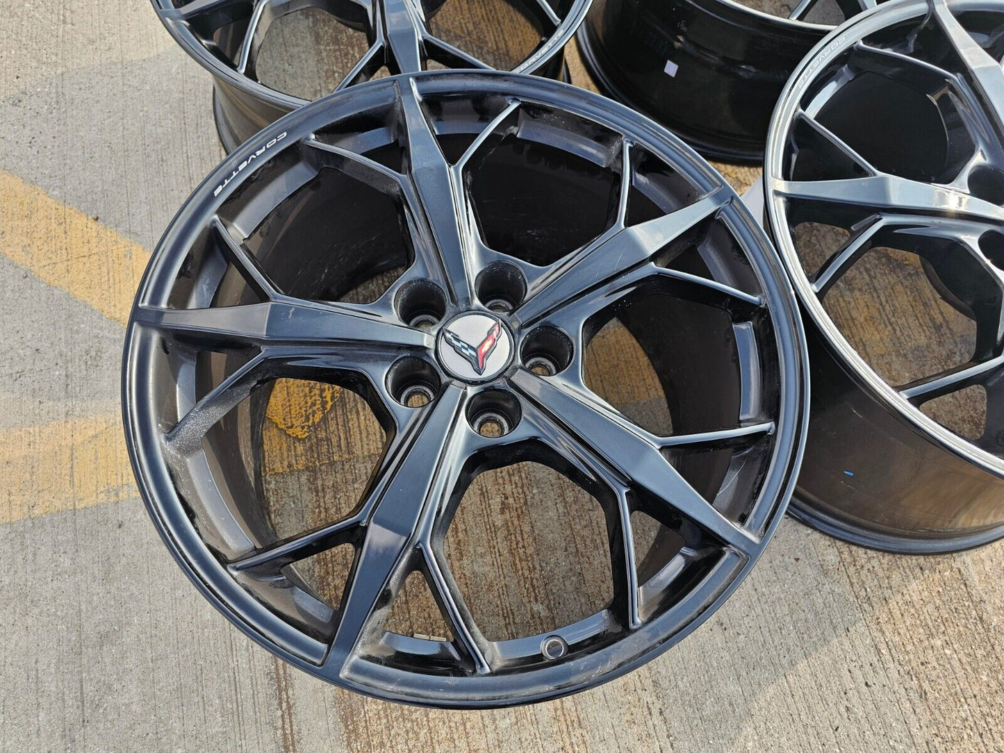19" + 20" Chevy Corvette C8 OEM rims 14011 14012 2022 2023 2024 2025 2026