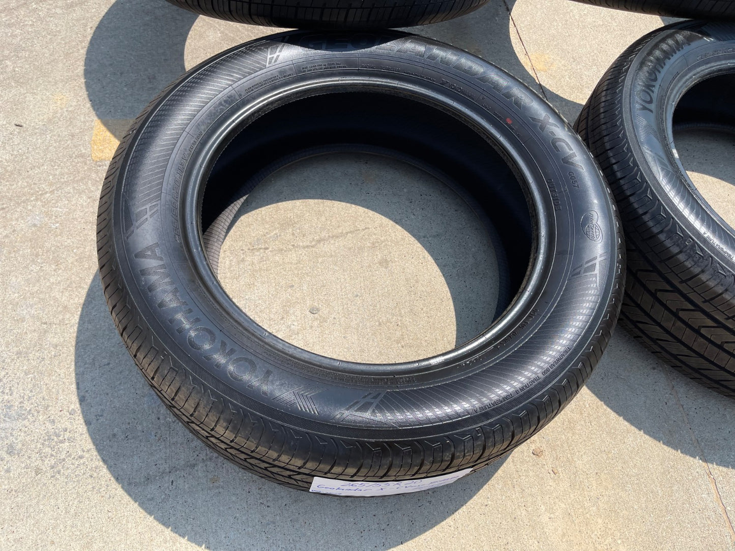 (4) 265/55/20 Yokohama Geolander X-CV tires 113V XL 265/55R20 TAKE OFFS SET NEW