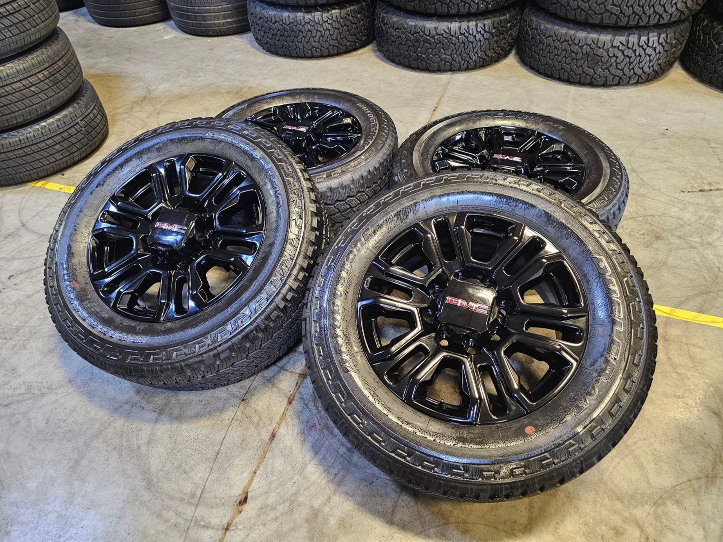 20" GMC Sierra Chevy 2500 OEM 14026 5957 BLACK DIAMOND wheels rims SET
