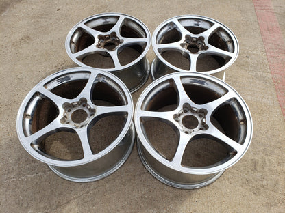 17"+ 18" Chevy Corvette Crome OEM chrome rims wheels 5102 5104 2000 2003 2004
