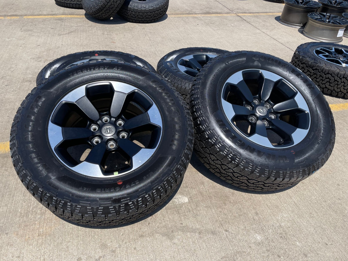 18" Dodge Ram 1500 Rebel Black OEM wheels rims 2671 tires 2024 2025 2026 NEW