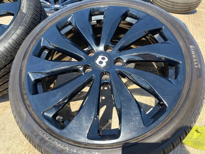 22" Bentley Continental GT AZURE OEM wheels rims black Mulliner Flying Spur