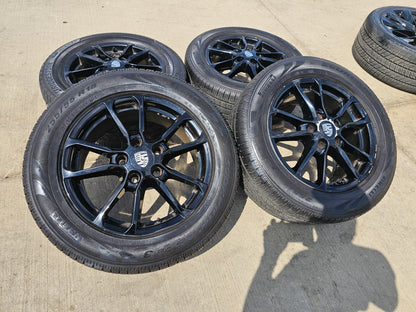18" Porsche Cayenne OEM 67480 wheels rims black tires PIRELLI