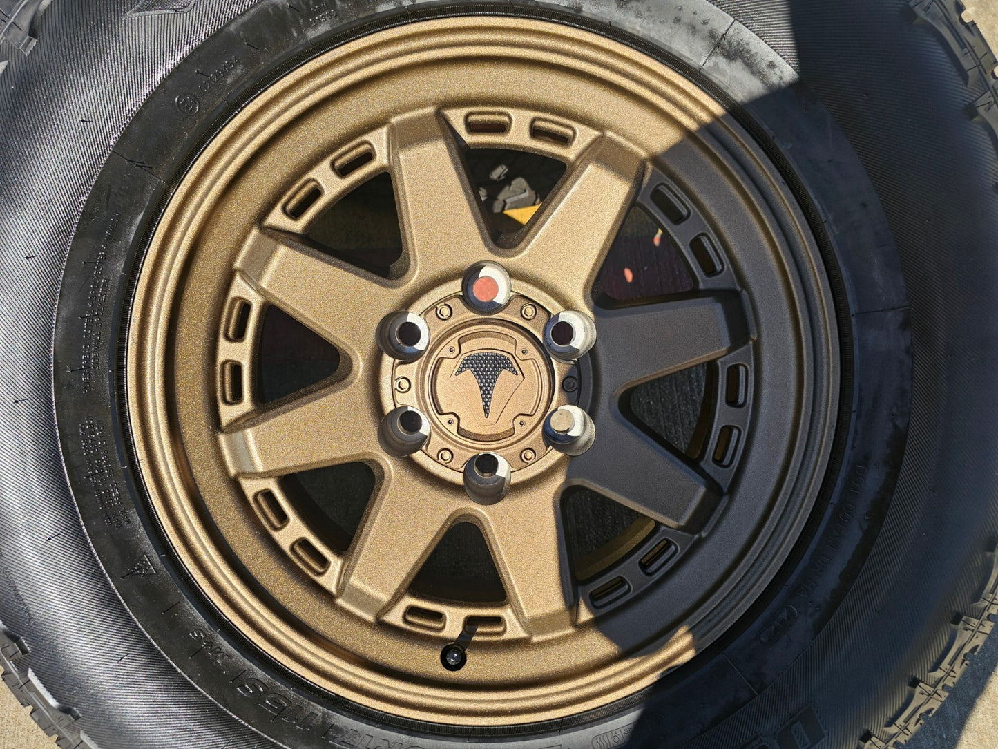 17" 4Runner Toyota Tacoma OEM BRONZE wheels rims FJ HANKOOK DYNAPRO A/T2 NEW