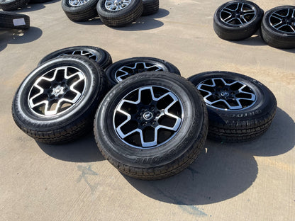 18" Ford Bronco wheels rims black 95213 Ranger tires tires BRIDGESTONE A/T SET