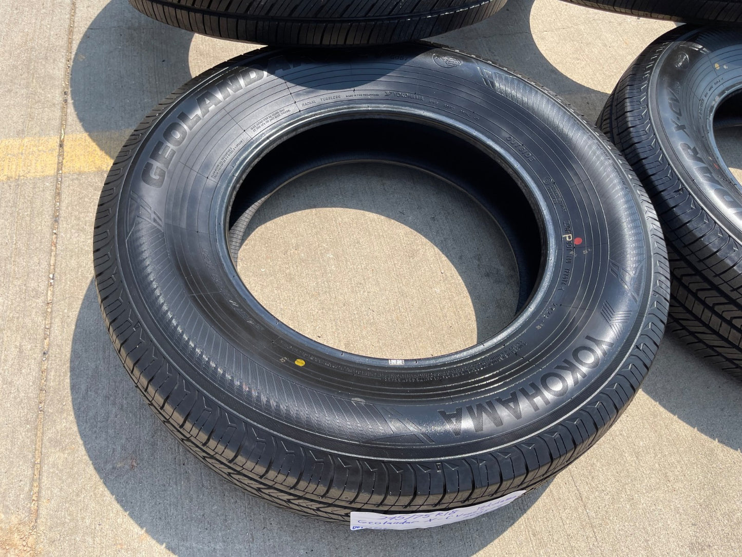 (4) 245/75/18 Yokohama Geolander X-CV tires 245/75R18 112T TAKE OFFS SET NEW