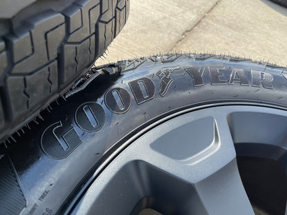 20" Dodge Ram 1500 OEM Laramie Black 2680 wheels rims 2025 2026 GOODYEAR NEW