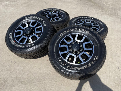 18" Ram 2500 3500 LARAMIE OEM wheels rims 2694 tires FIRESTONE A/T2 NEW 2026