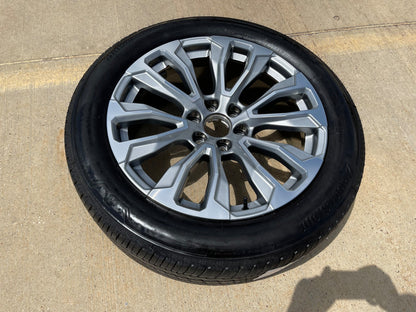 22" GMC Yukon Sierra DENALI OEM wheel rim 14025 97000 tire (1) spare BRIDGESTONE