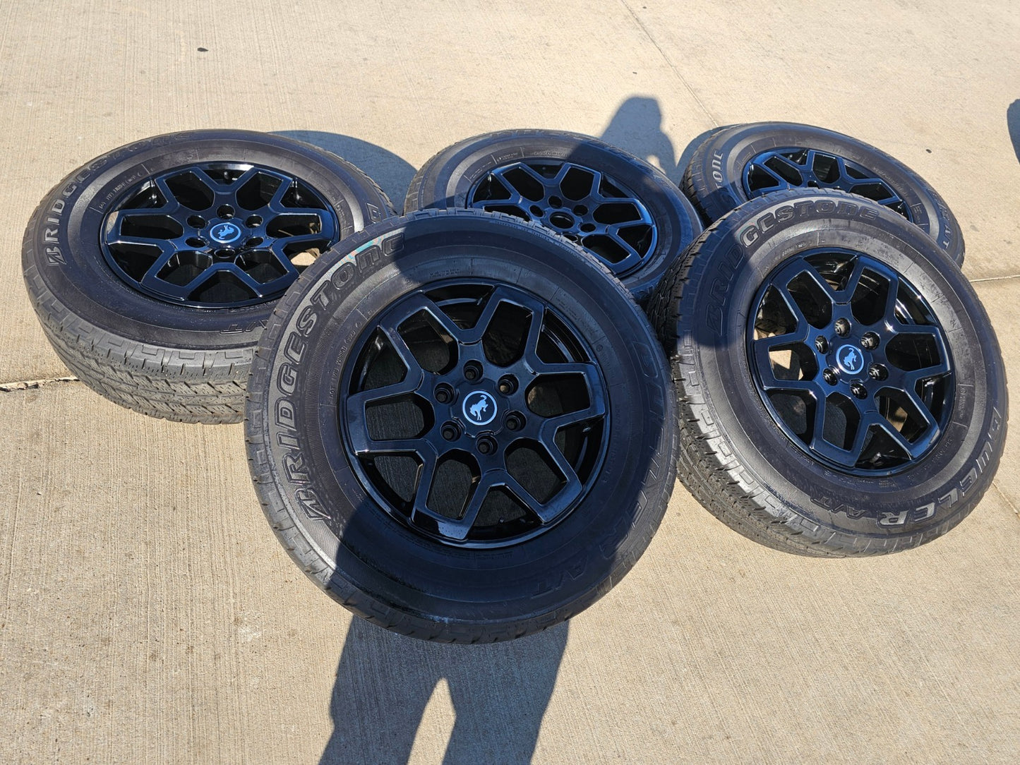 18" Ford Bronco wheels rims tires black 95213 Ranger 2023 2024 2025 2026