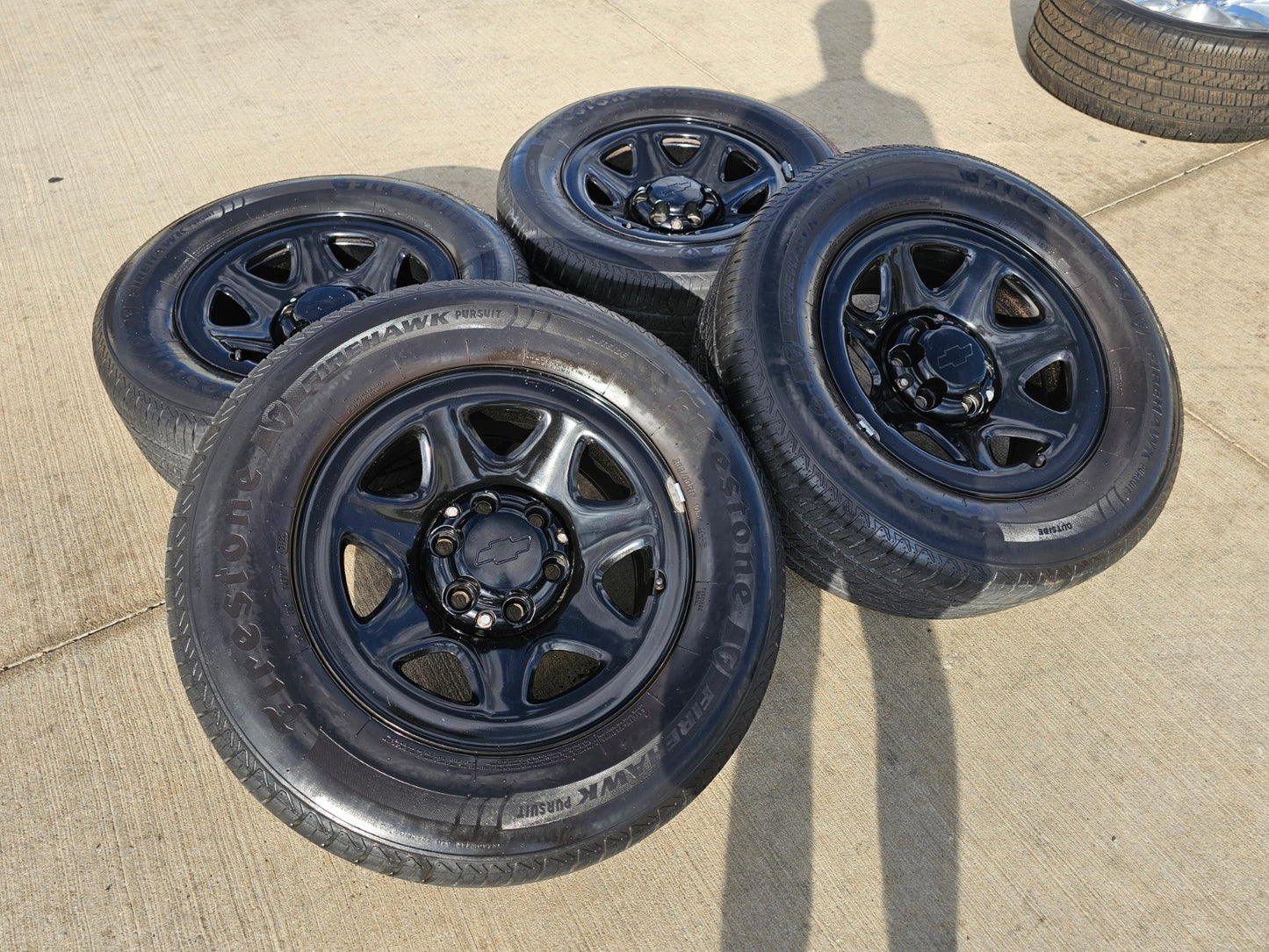 17" Chevy Tahoe PPV OEM Police Package 8111 wheels rims tires FIRESTONE