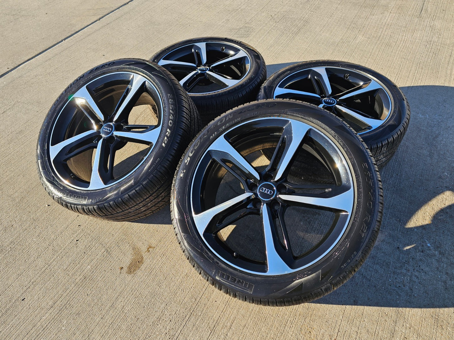 21" Audi SQ5 SQ7 SQ8 OEM wheels rims 58939 Q7 Q8 Q5 RS S PIRELLI