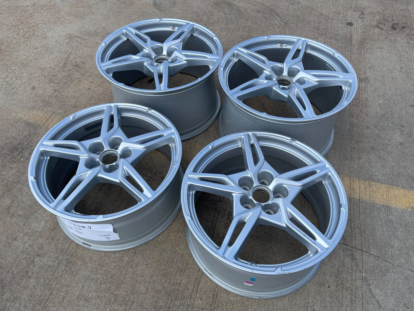 19" + 20" Chevy Corvette C8 OEM wheels rims 14007 14008 2023 2024 2025 2026