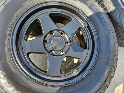 17x8.5 17" Kansei KNP Chevy Silverado RAM Tacoma wheels rims 6x139 6x5.5 BFG