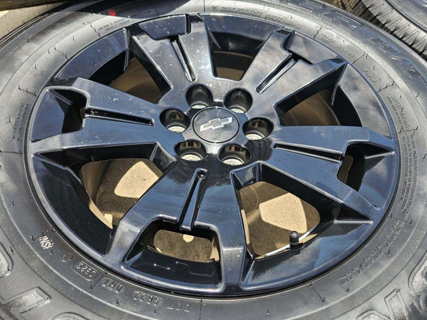 17" Chevy Colorado GMC Canyon OEM Black 5672 wheels rims tires NEW