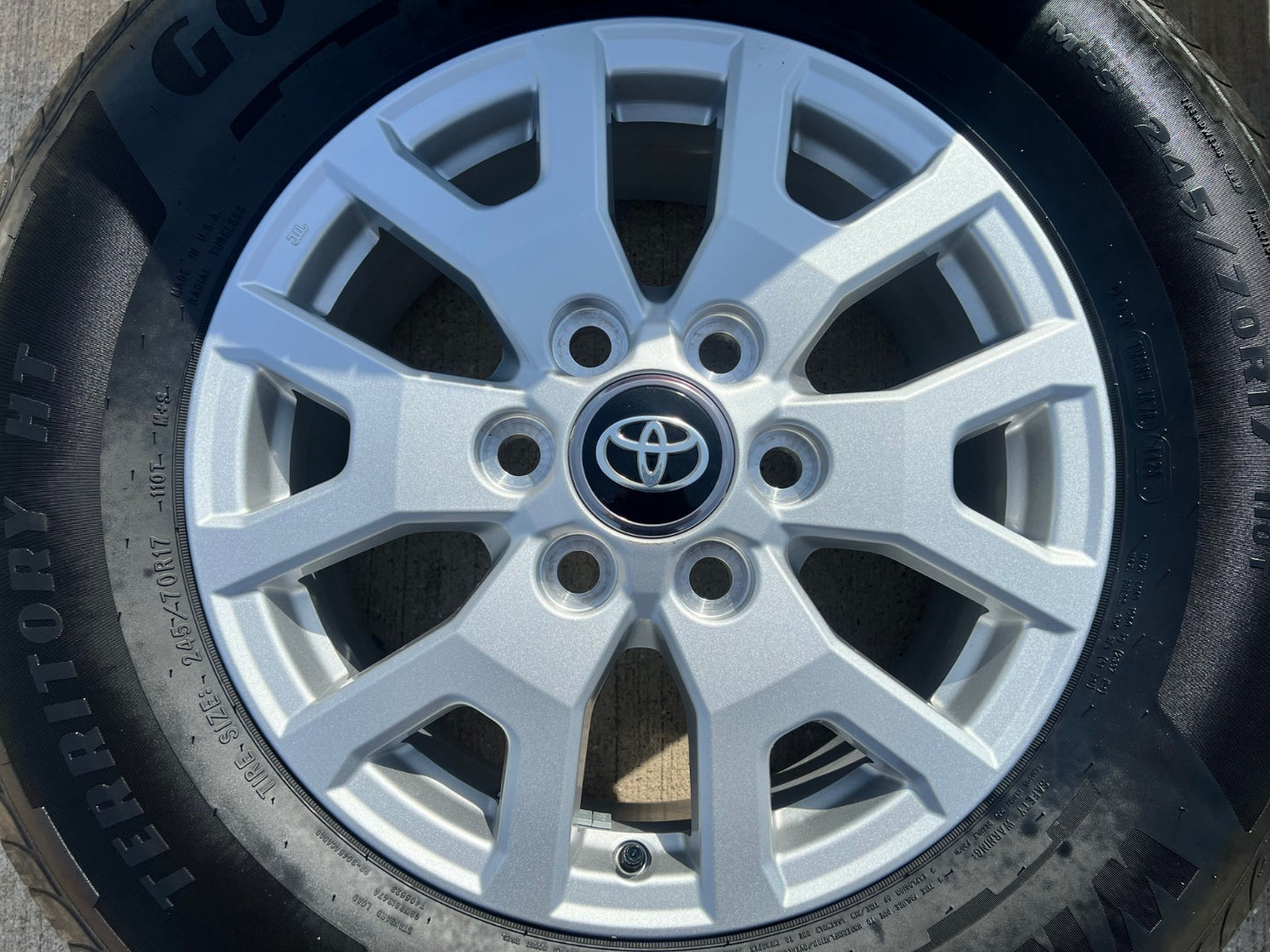 17" Toyota Tacoma 4Runner TRD OEM 94254 10637 wheels rims 2025 2026 GOODYEAR NEW