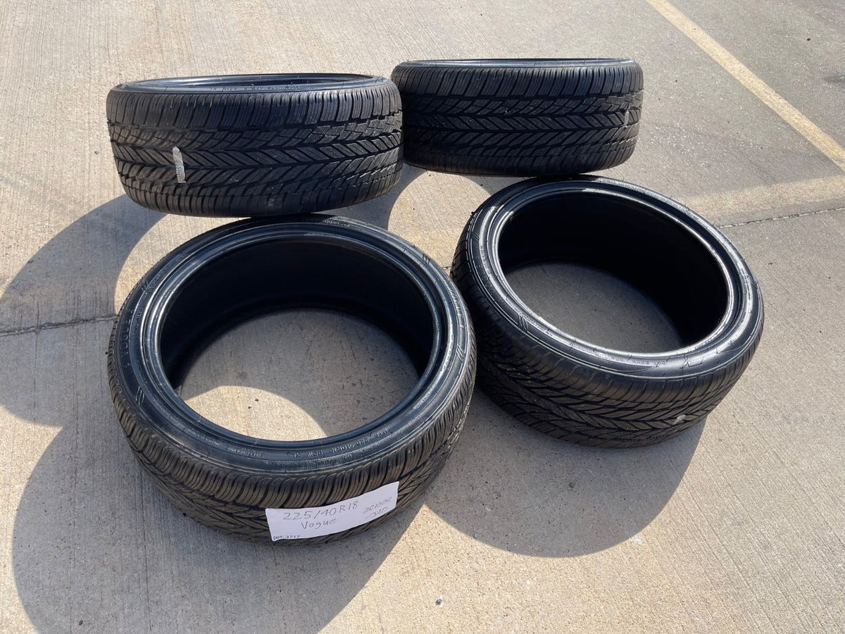 (4) 225/40/18 Vogue tires 92W XL 225/40R18 SET