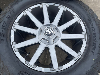 20x9 FUEL Contra D714 Silverado Ford F-150 RAM wheels rims 6x139 6x135