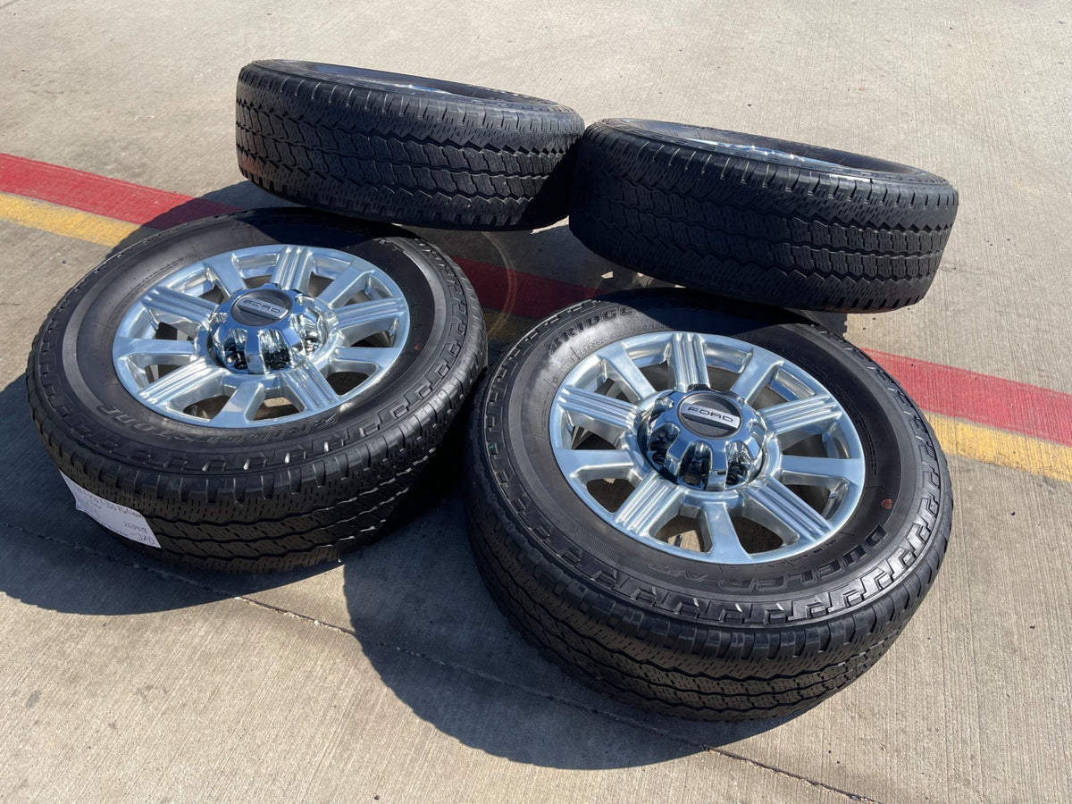 20" Ford F-250 F-350 Platinum OEM 10153 rims wheels POLISHED LARIAT SET