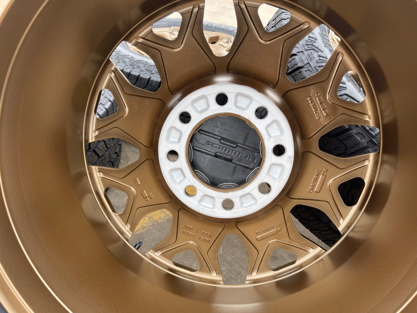 22" Hummer EV HEV 2500 OEM 8x165 14094 wheels rims 2024 2025 2026 NEW GOODYEAR