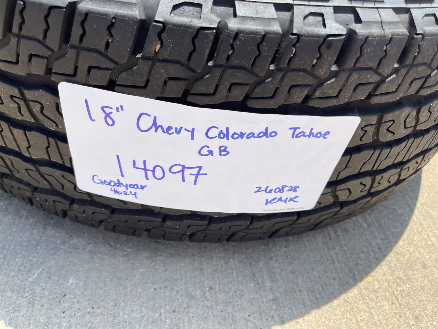 18" Chevy Colorado Tahoe GMC Sierra Canyon OEM 14097 wheels rims 2025 2026 SET
