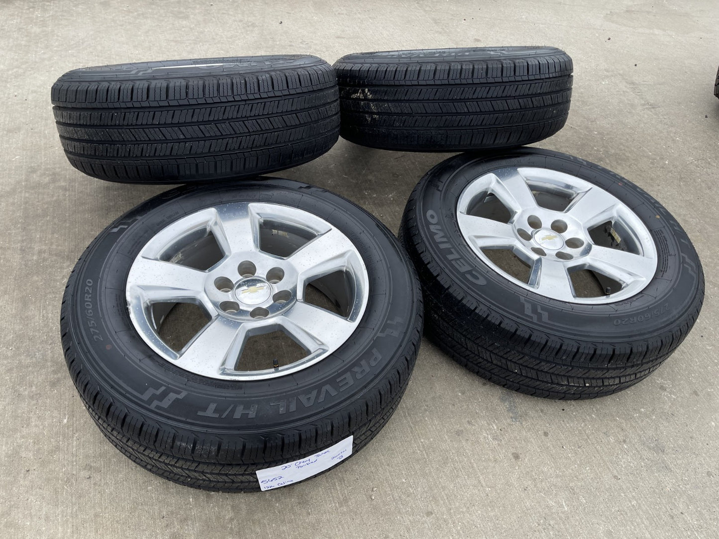 20" Chevy Silverado 1500 Tahoe Suburban OEM 5652 wheels rims SET