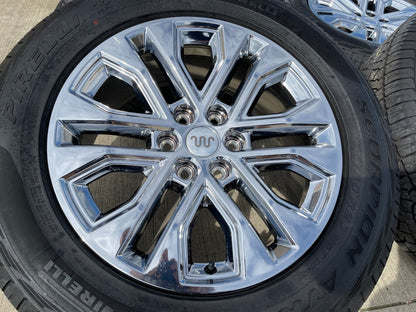 20" Ford F-150 LARIAT OEM 10619 rims wheels CHROME Expedition SET PIRELLI AT NEW