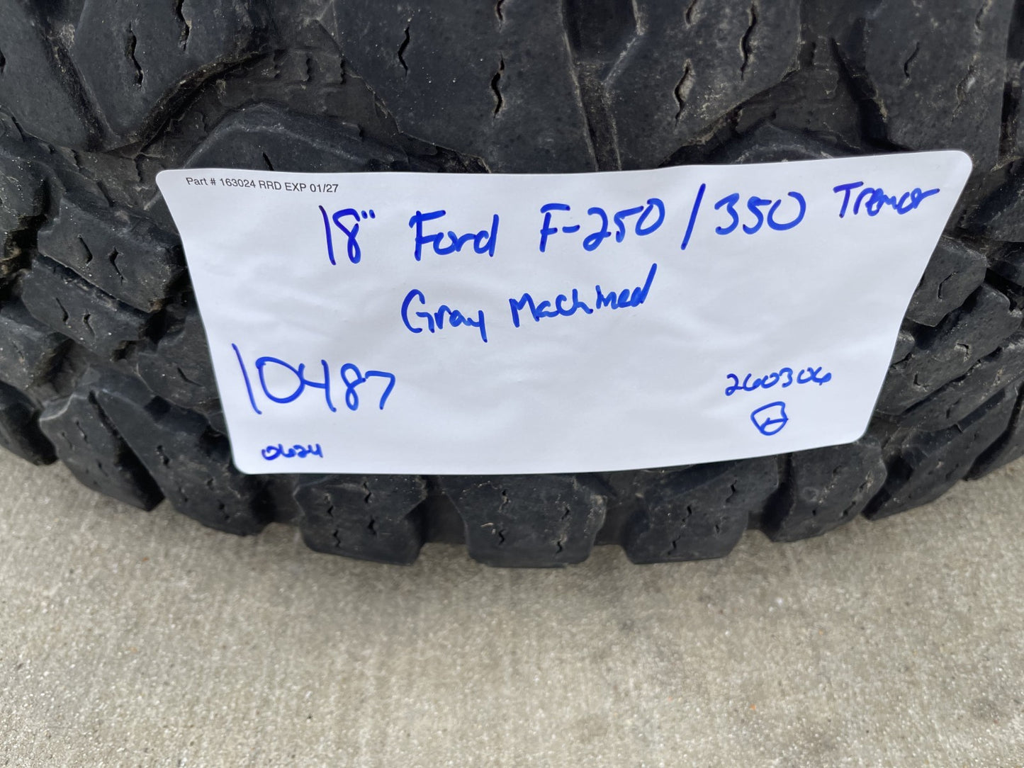18" Ford F-250 F-350 OEM TREMOR rims wheels 10482 tires 35" DURATRAC R/T