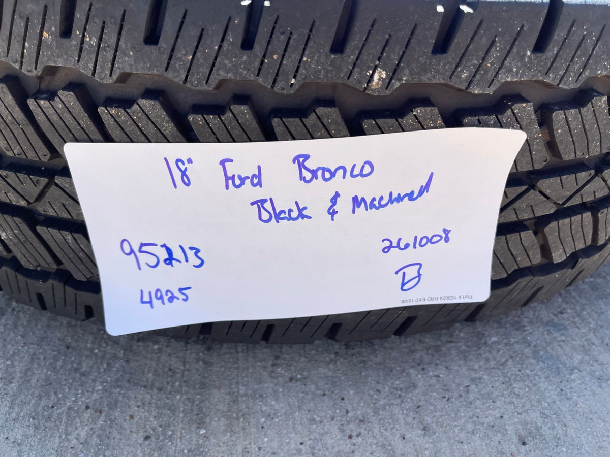 18" Ford Bronco wheels rims black 95213 Ranger SET 2024 2025 2026 2027 NEW