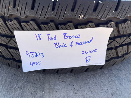 18" Ford Bronco wheels rims black 95213 Ranger SET 2024 2025 2026 2027 NEW