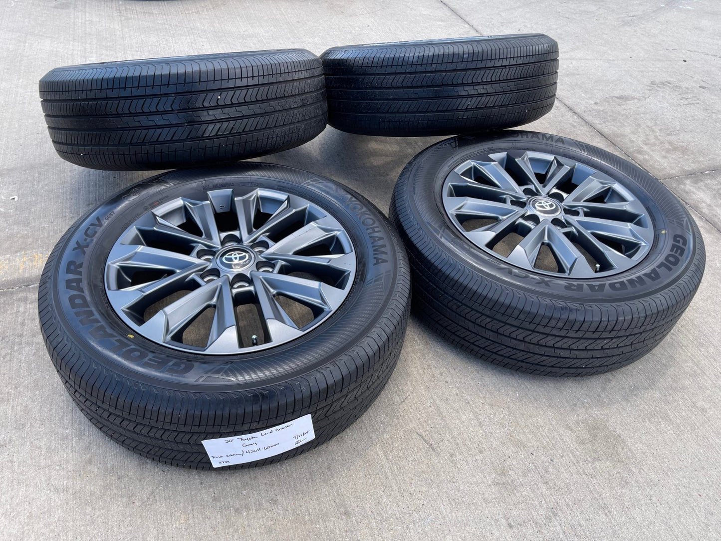 20" Toyota Land Cruiser OEM wheels rims 94057 Tundra Sequoia 2024 2025 2026 NEW