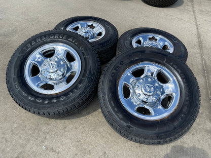 17" Ram 2500 3500 Laramie Power Wagon OEM 2186 wheels rims FIRESTONE A/T2