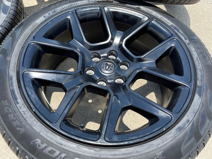 22" Dodge Ram 1500 OEM LIMITED Laramie wheels rims black 2725 2684 PIRELLI