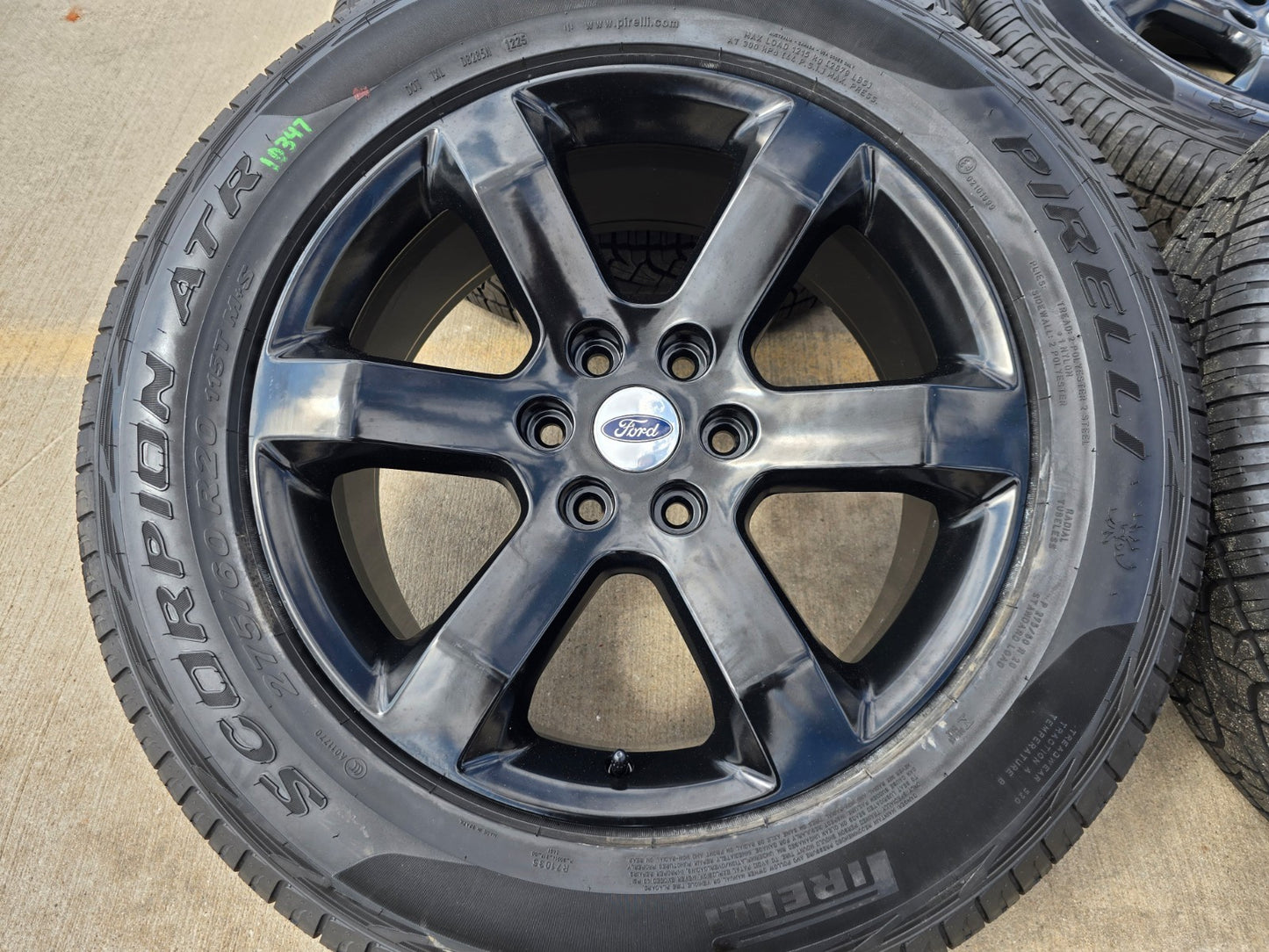 20" Ford F-150 OEM rims wheels BLACK 10347 Expedition PIRELLI A/TR NEW
