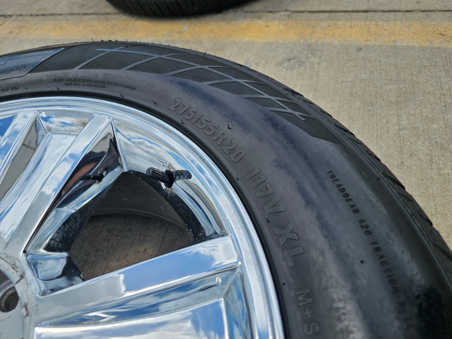 (1) 20" Chevy Silverado Tahoe Suburban chrome OEM Replica 5416 wheel rim spare