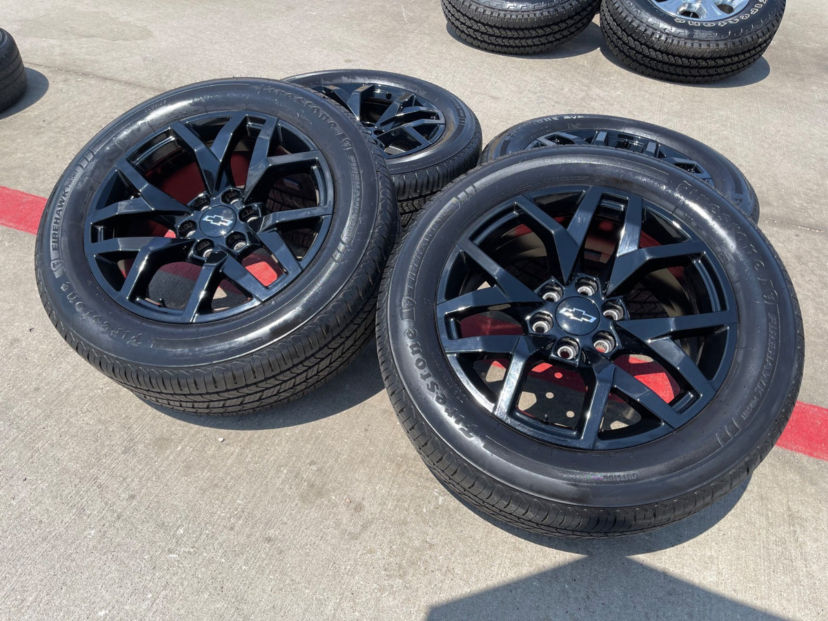 20" Chevy Tahoe PPV Silverado 1500 OEM 14076 wheels rims FIRESTONE FIREHWAWK SET