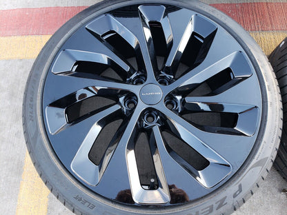 21" Lucid Air OEM Grand Touring black wheels rims tires 5x120 2023 2024 2025 NEW