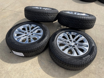 20" Ford F-150 LARIAT OEM 10619 rims wheels CHROME Expedition SET PIRELLI AT NEW