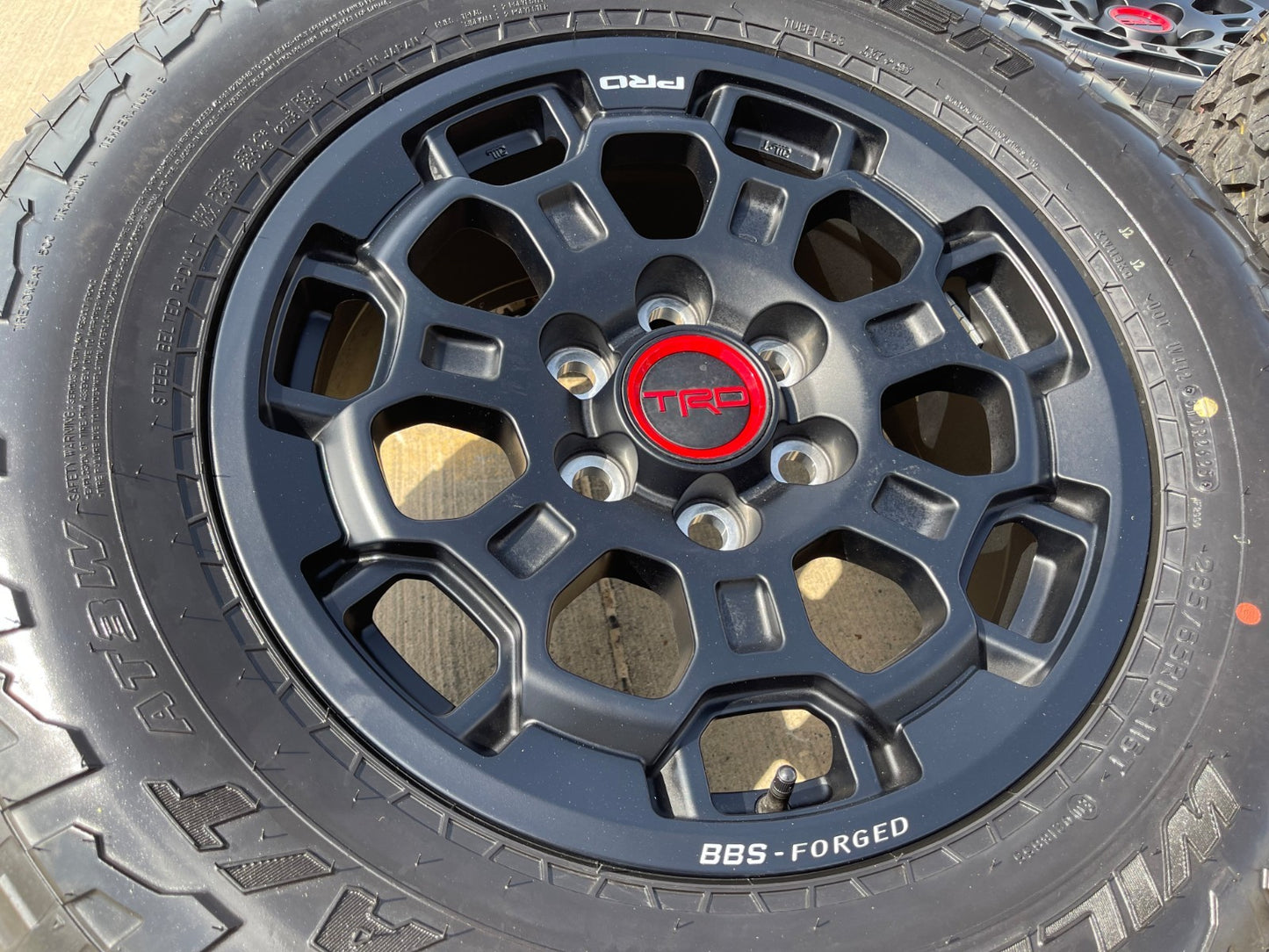 18" Toyota Tundra TRD BBS FORGED OEM black 95458 wheels rims Sequoia FALKEN NEW