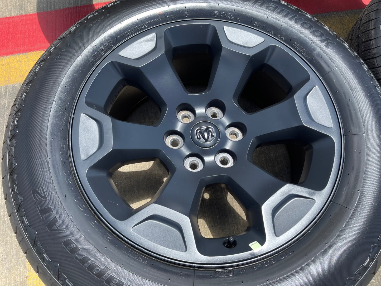 20" Dodge Ram 1500 OEM Laramie 2462 2680 wheels rims tires HANKOOK A/T2 NEW