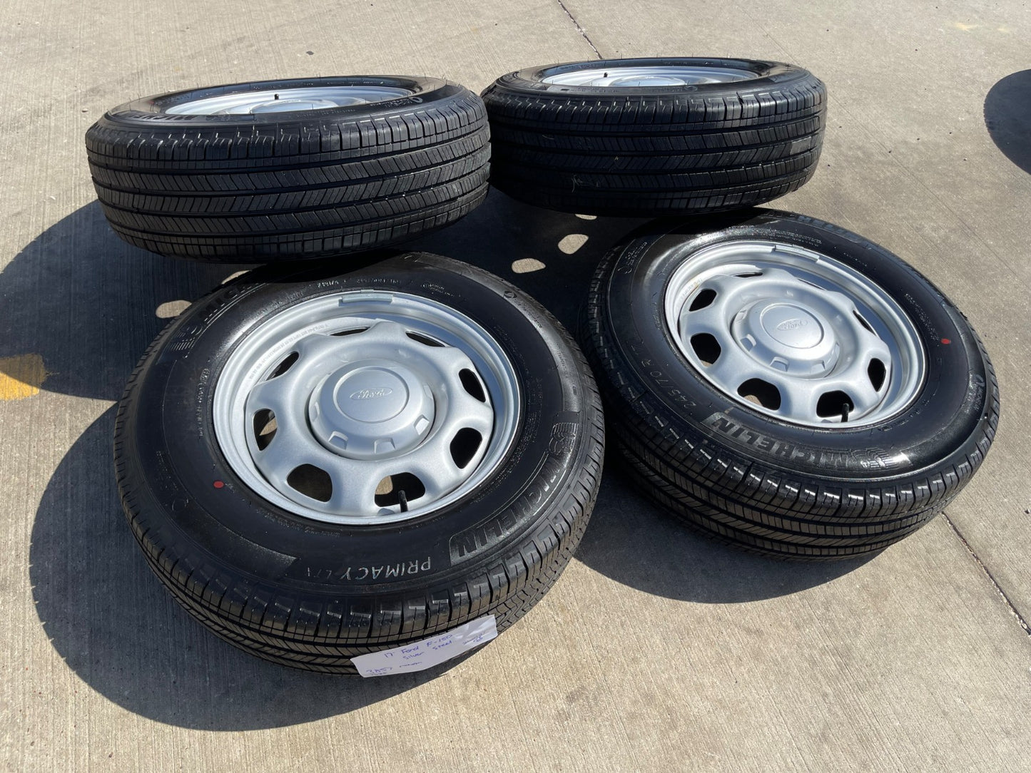 17" Ford F-150 OEM rims wheels 3857 tires steel 2024 2025 2026 2027 MICHELIN NEW