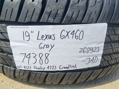 19" Lexus GX460 GX470 OEM 74388 wheel rim tire DUNLOP single spare