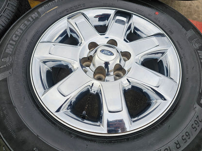 18" Ford F-150 OEM rims wheels 3915 CHROME Expedition MICHELIN NEW