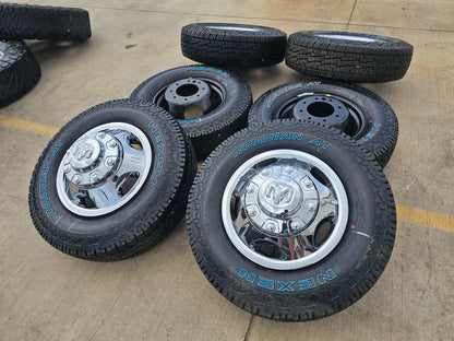 17" Dodge Ram 3500 Dually 8x200 wheels rims 2703 2704 OEM 2025 2026 NEW A/T