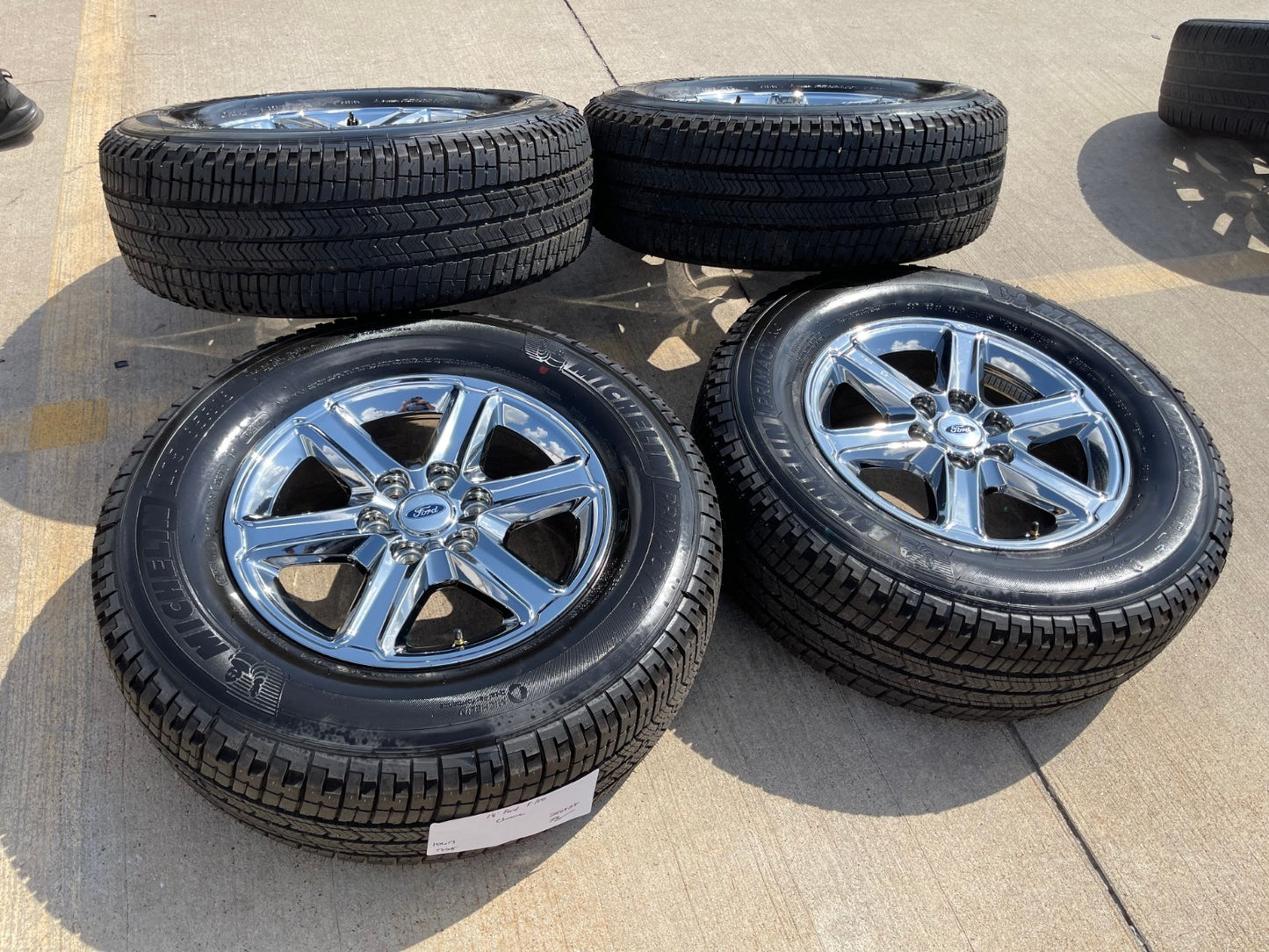 18" Ford F-150 Expedition OEM chrome rims wheels tires MICEHLIN 2025 2026 NEW