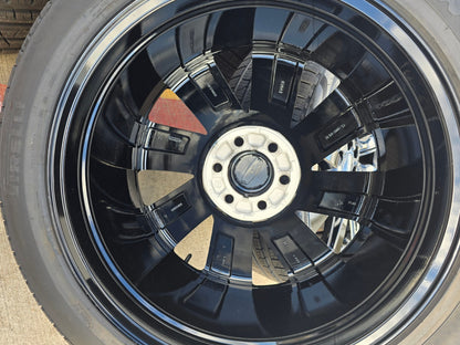 22" Lincoln Navigator OEM rims wheels Black Label 95384 10496 tires PIRELLI NEW