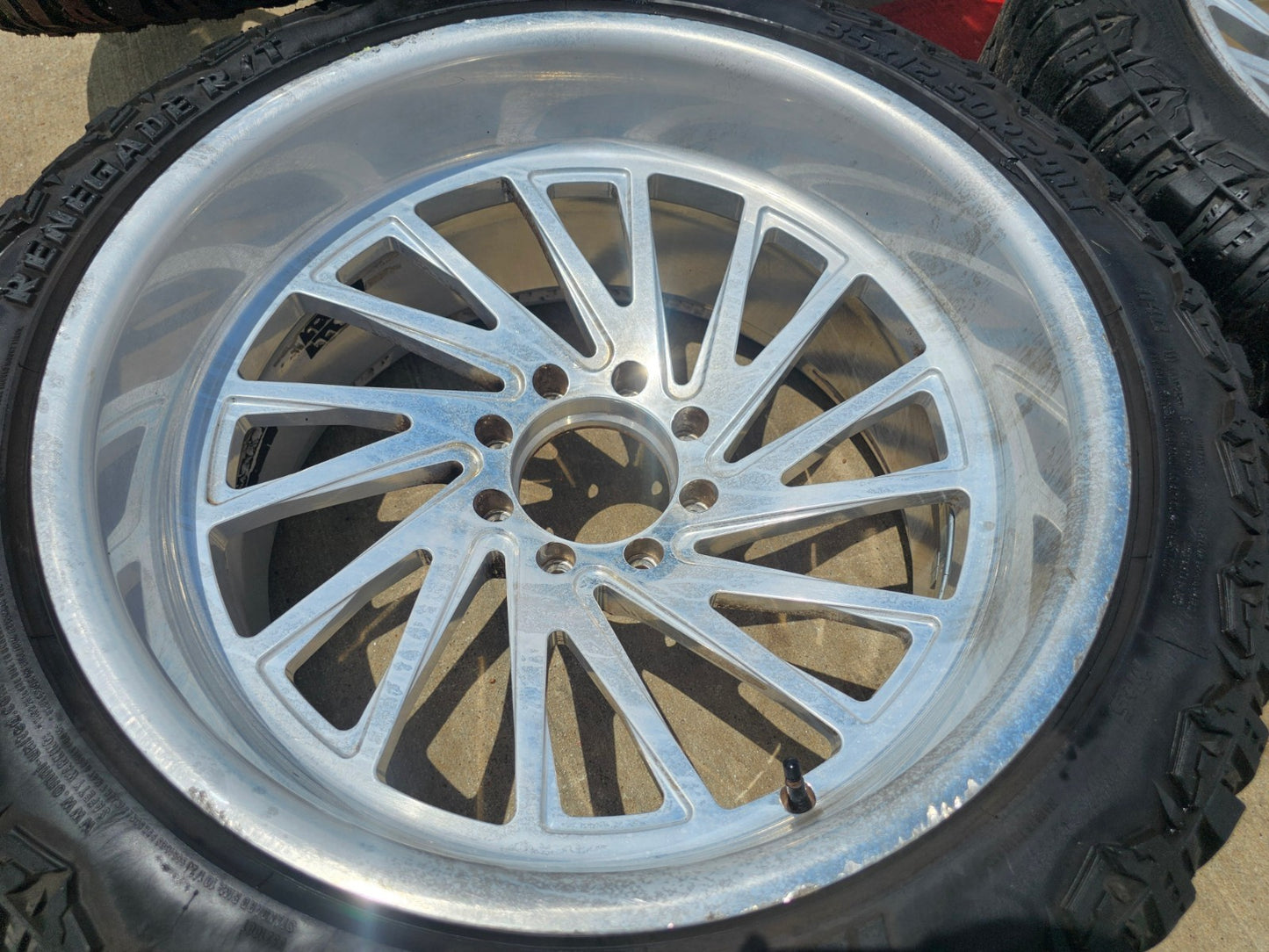 24x12 24" Aftermarket Ford F-250 F-350 FORGED SET rims wheels 8x170 -44 35"
