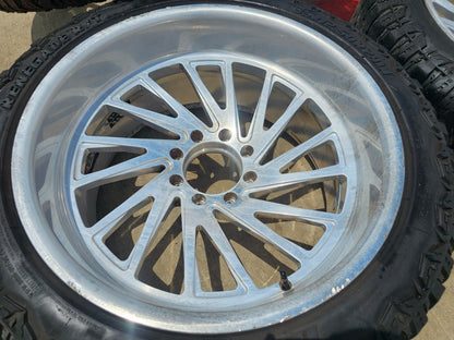 24x12 24" Aftermarket Ford F-250 F-350 FORGED SET rims wheels 8x170 -44 35"